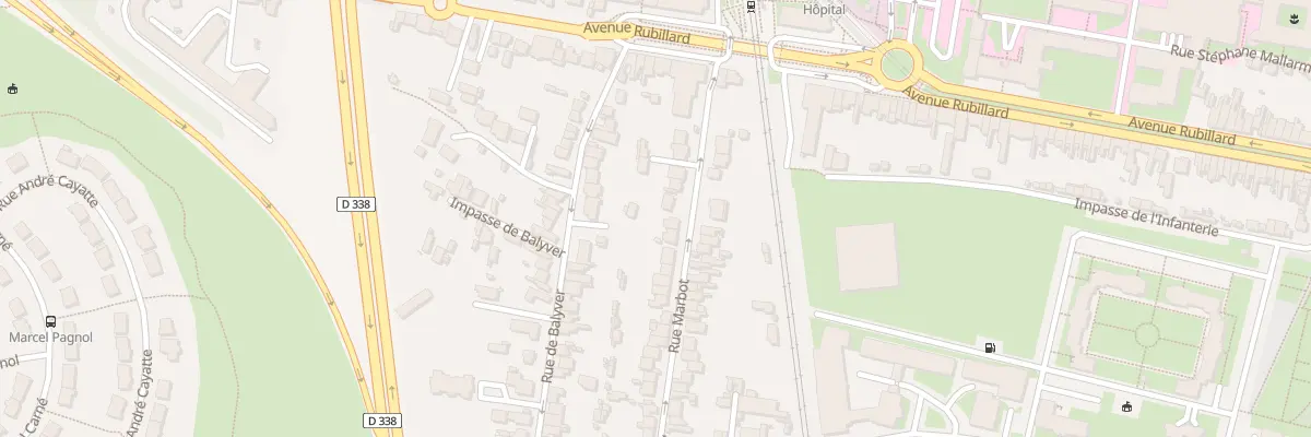 Plan du 20 Rue Marbot au Mans