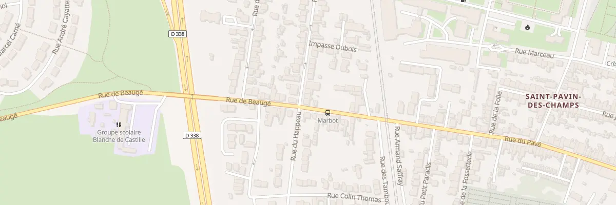 Plan du 89 Rue Marbot au Mans
