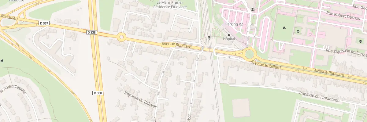 Plan du 251B Av Rubillard au Mans
