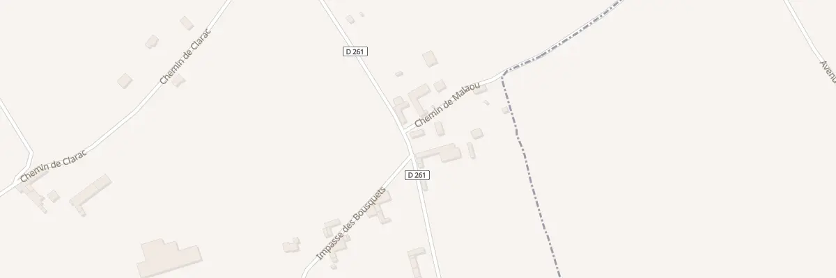 Plan du 43 Rte de Villecomtal à Haget