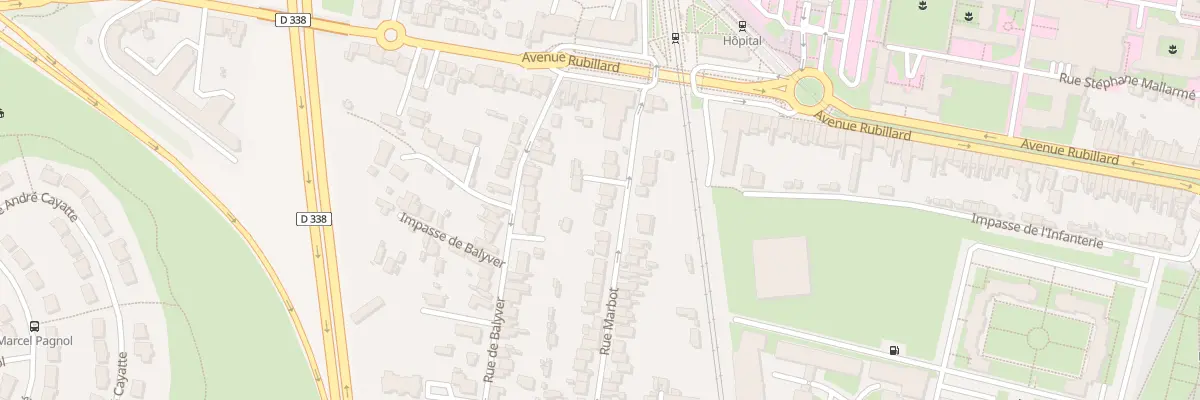 Plan du 16 Rue Marbot au Mans