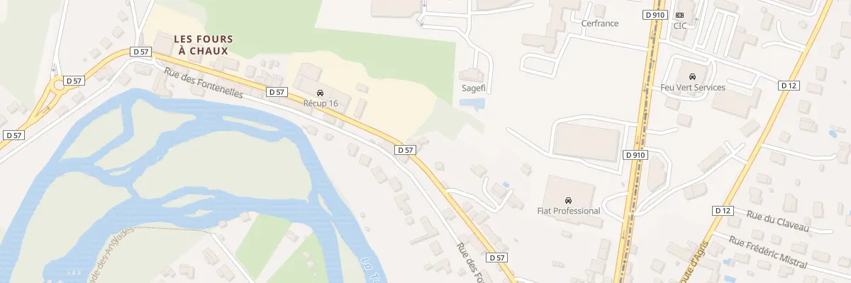 Plan du 35 Rte des Fours à Chaux à Gond-Pontouvre