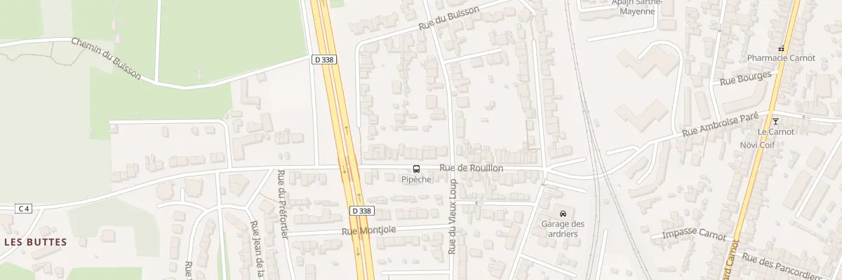 Plan du 40 Rue de Rouillon au Mans