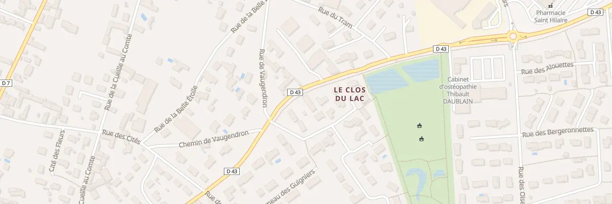 Plan du 3Q Rue du Val Montour à Vouillé
