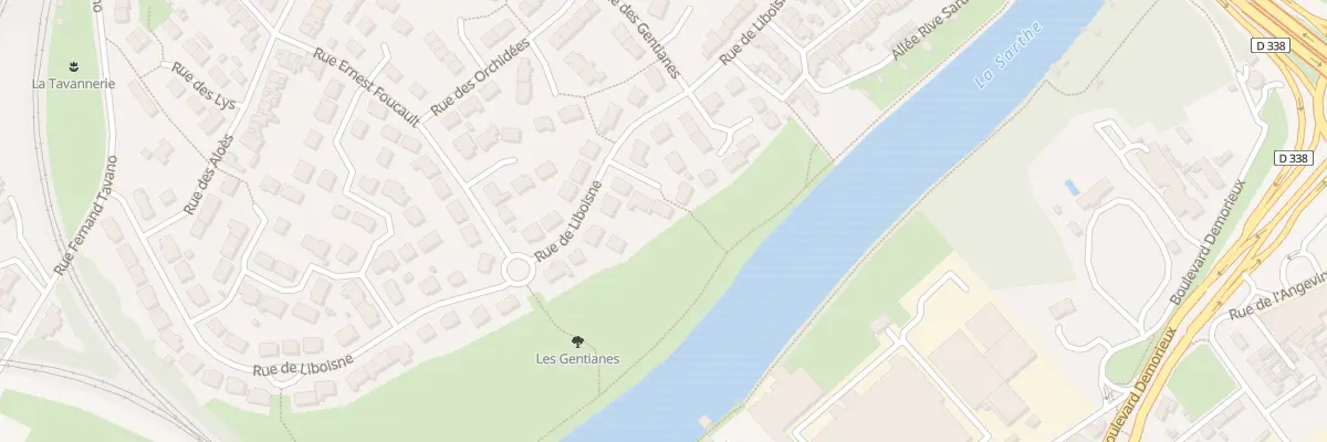 Plan du 97 Rue de Liboisne au Mans