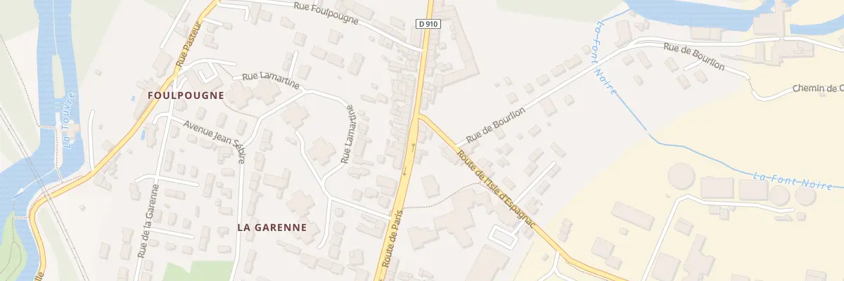 Plan du 167 Rte de Paris à Gond-Pontouvre