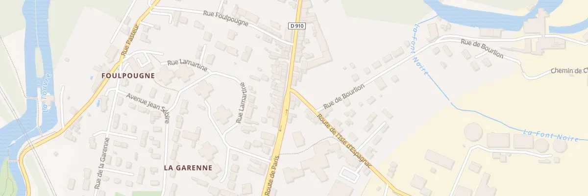 Plan du 169 Rte de Paris à Gond-Pontouvre