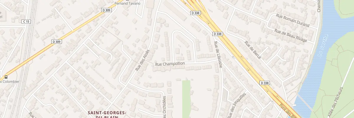 Plan du 24 Rue Champollion au Mans