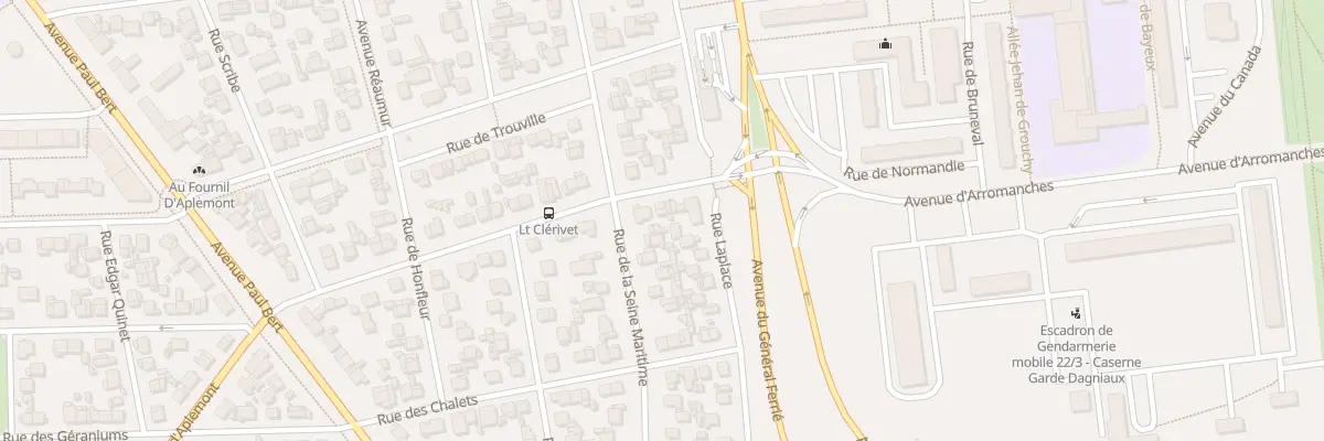 Plan du 30 Rue Lieutenant Clérivet au Havre