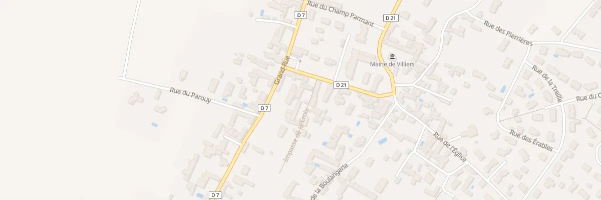 Plan du 2 Imp de la Croix à Villiers