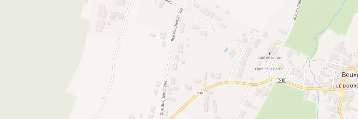 Plan du 5 Rue du Chemin Vert à Beuxes