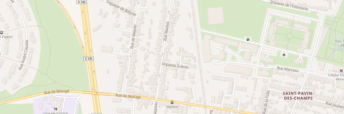 Plan du 63 Rue Marbot au Mans