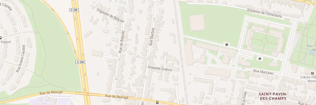 Plan du 57 Rue Marbot au Mans