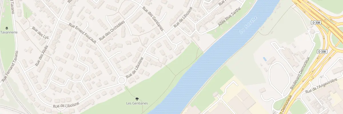 Plan du 83 Rue de Liboisne au Mans