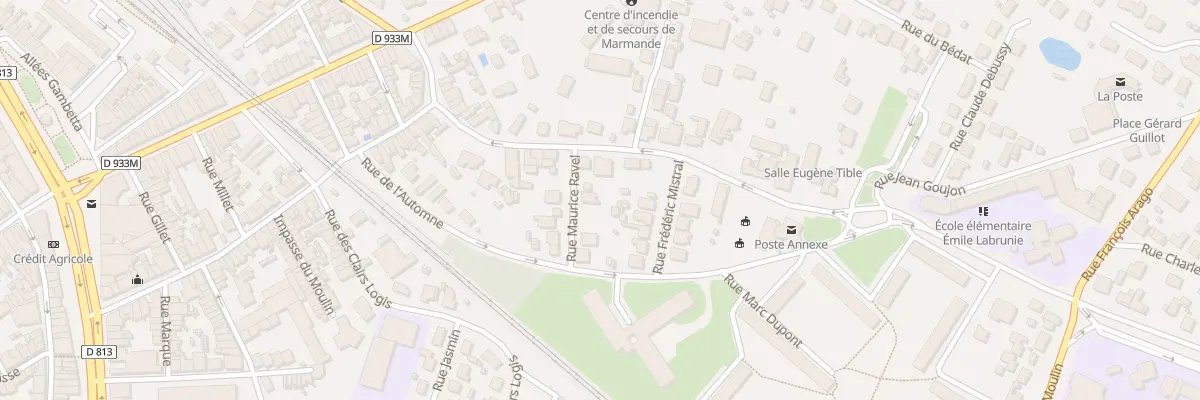 Plan du 3 Rue Maurice Ravel à Marmande
