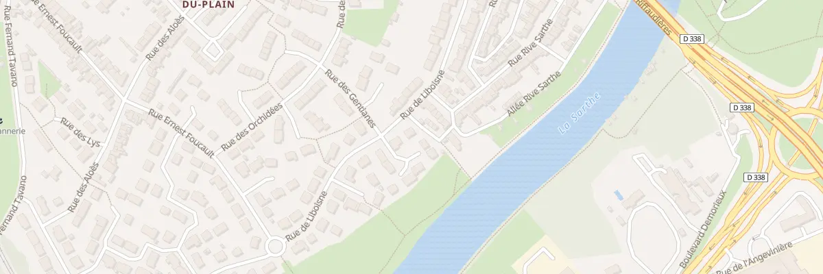 Plan du 73 Rue de Liboisne au Mans