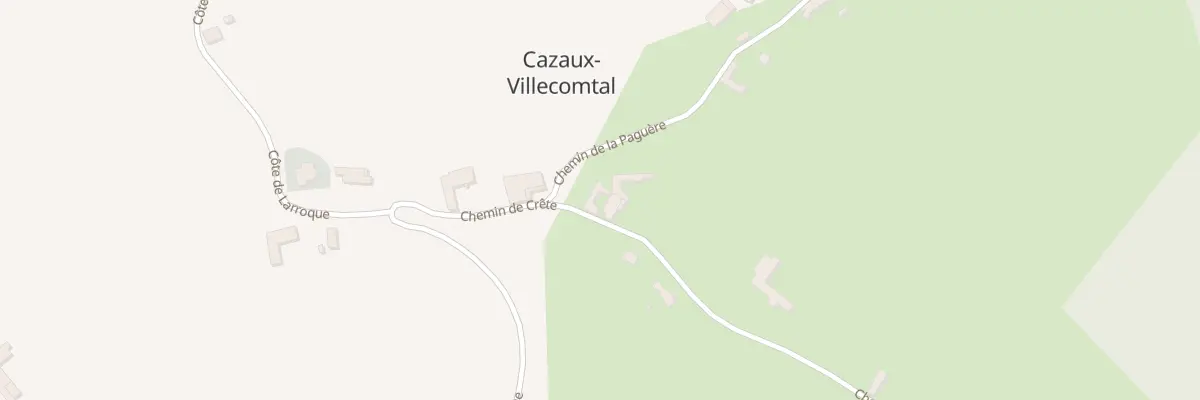 Plan du 5011 Hourre à Cazaux-Villecomtal