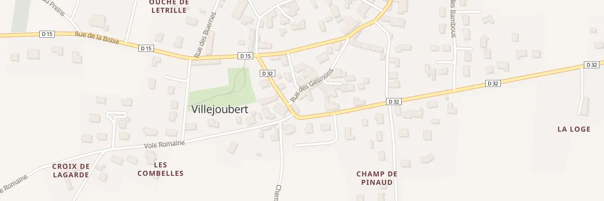 Plan du 5020 Le Bourg à Villejoubert