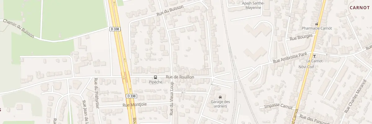 Plan du 24B Rue de Rouillon au Mans