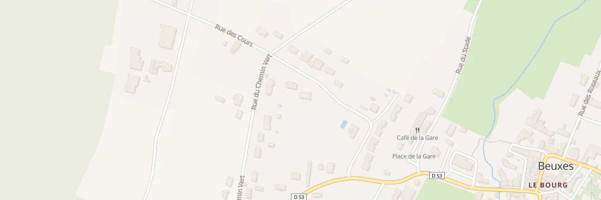 Plan du 5 Rue des Cours à Beuxes
