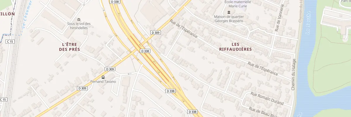 Plan du 27 Rue des Vergnes au Mans