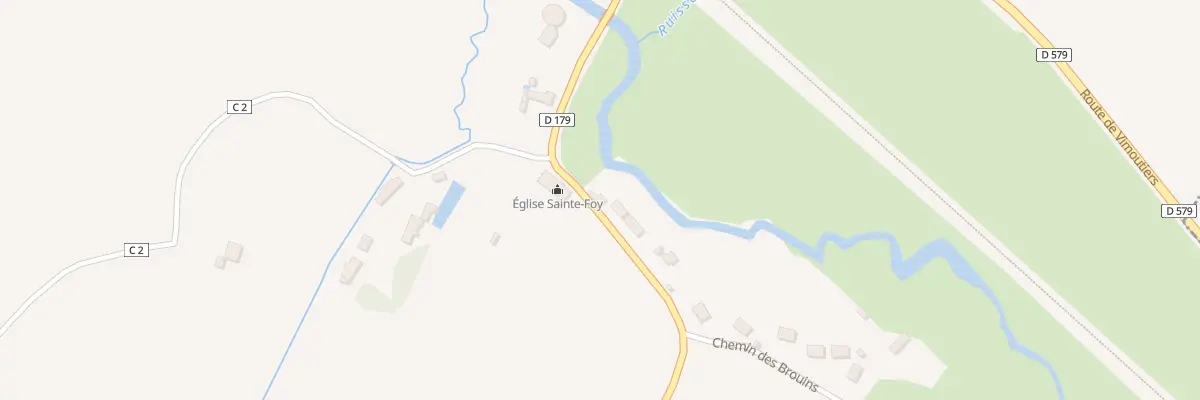 Plan du 287 Rte des Montgommery -Ste Foy à Val-de-Vie