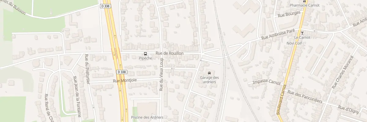 Plan du 15 Rue de Rouillon au Mans