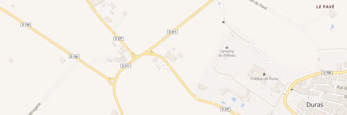 Plan du 580 Rte de l’Orangerie à Duras
