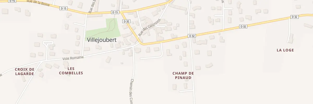 Plan du 80 Imp des Vignes à Villejoubert
