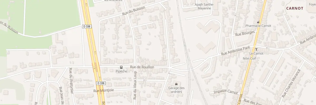 Plan du 18 Rue de Rouillon au Mans