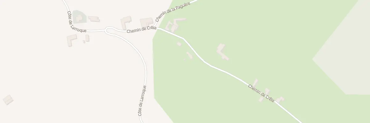 Plan du 26 Chem de Crête à Cazaux-Villecomtal