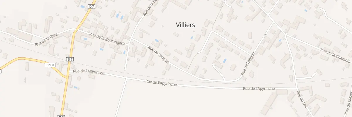 Plan du 7 Rue de l’Abgon à Villiers