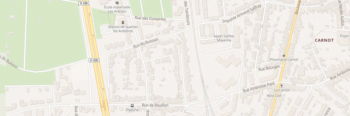 Plan du 23 Rue des Ardriers au Mans