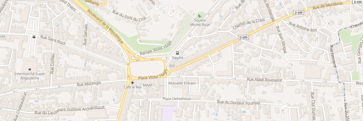 Plan du 14B Rue de Montbron à Angoulême