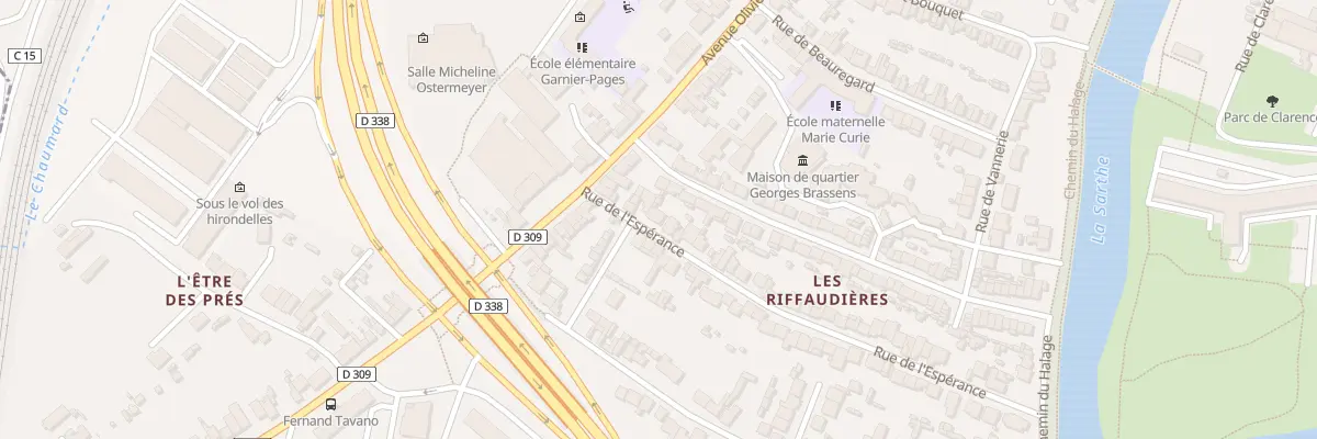 Plan du 13 Rue de l’Esperance au Mans