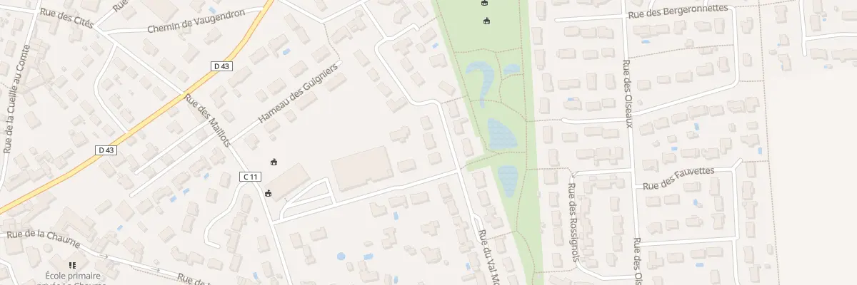 Plan du 20 Rue du Val Montour à Vouillé
