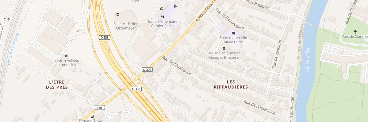 Plan du 9 Rue de l’Esperance au Mans
