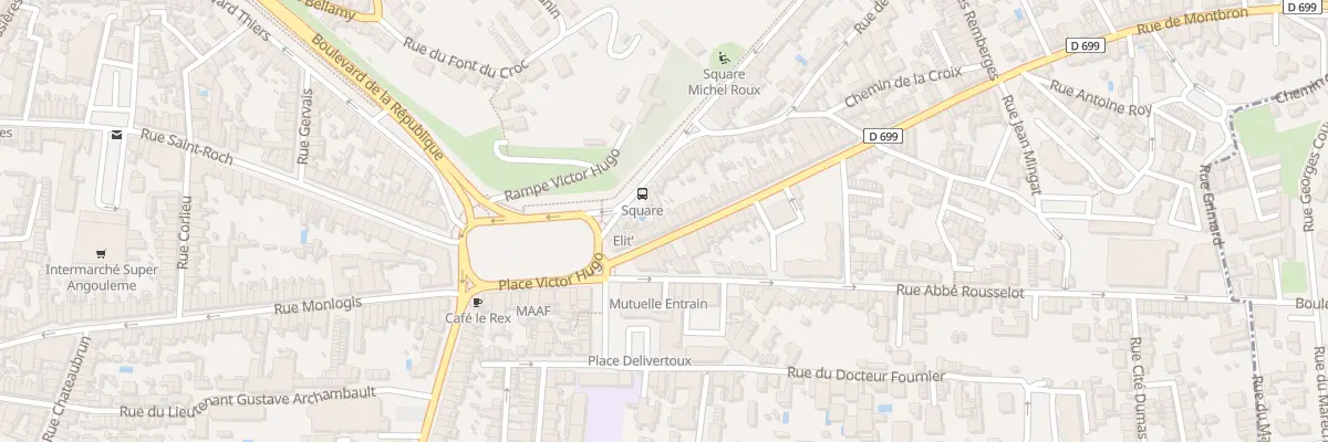 Plan du 16 Rue de Montbron à Angoulême