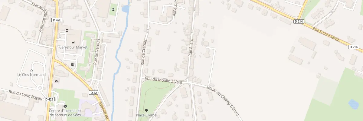 Plan du 42 Rue Allard à Sées