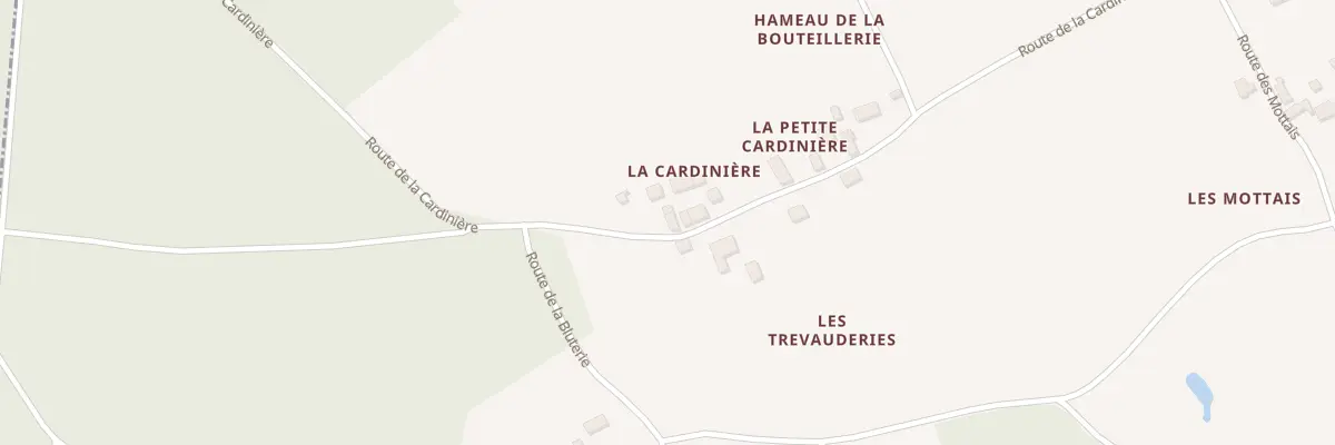 Plan du 12 Hameau de la Cardinière à Gizeux