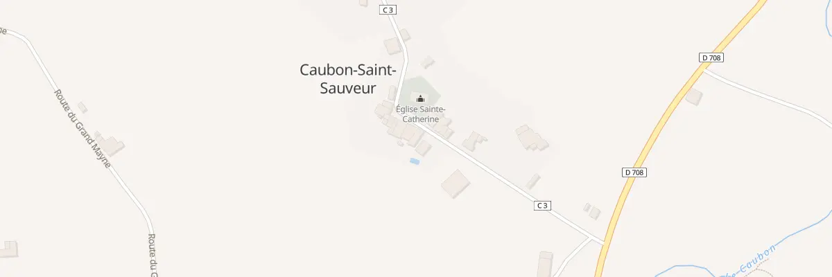 Plan du 9999 Caubon Ouest à Caubon-Saint-Sauveur