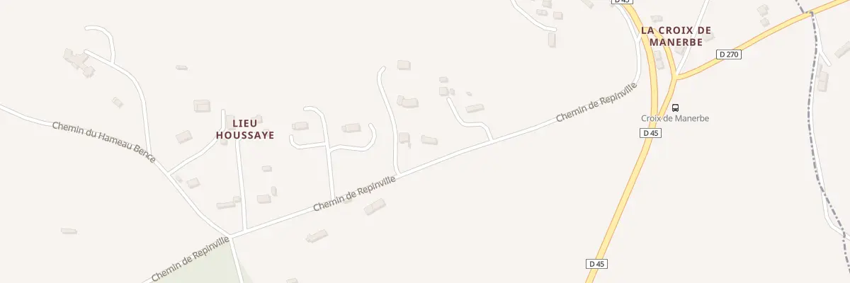 Plan du 338 Che de Repinville à Manerbe