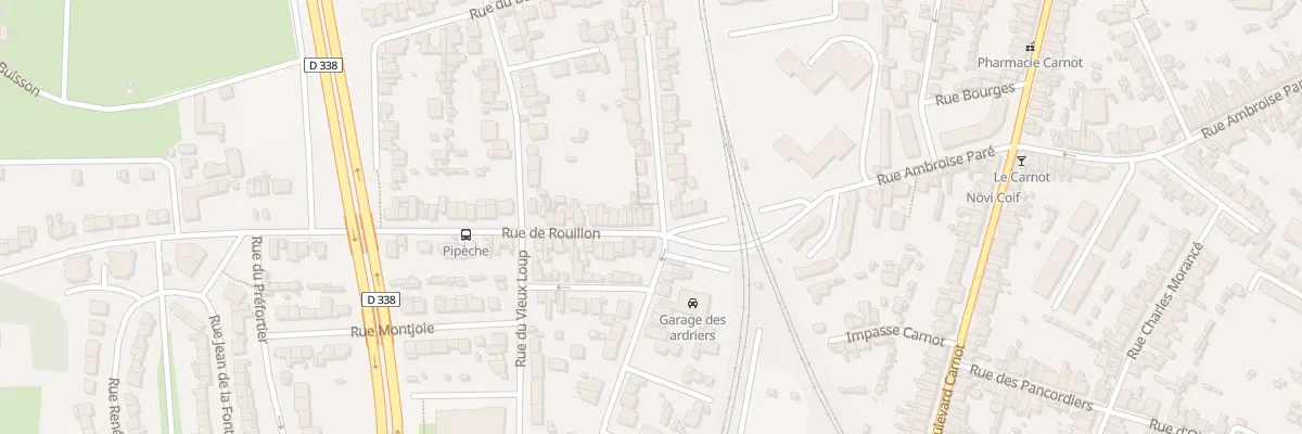 Plan du 8 Rue de Rouillon au Mans