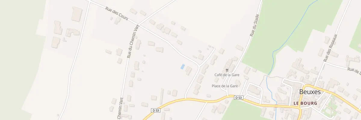 Plan du 1 Rue des Cours à Beuxes