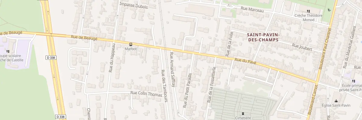 Plan du 144 Rue du Pavé au Mans