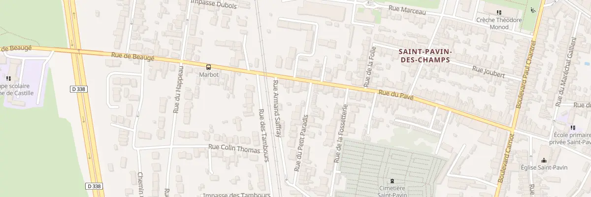 Plan du 140 Rue du Pavé au Mans
