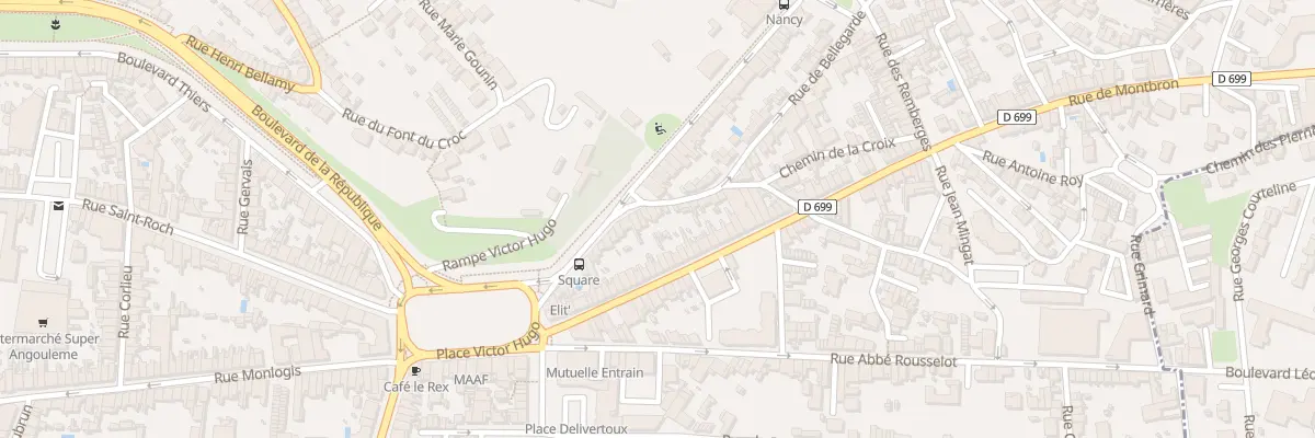 Plan du 9 Rue Bellegarde à Angoulême