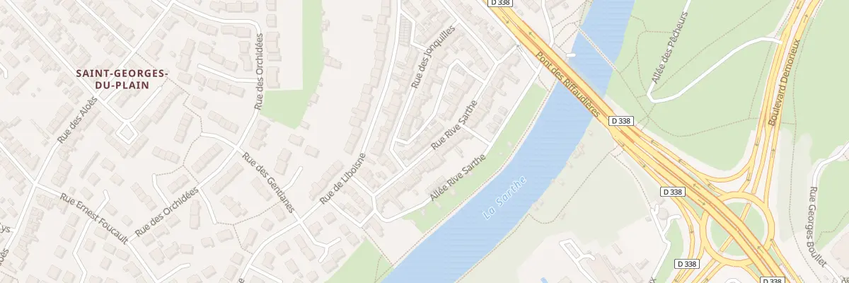 Plan du 20 Rue Rive Sarthe au Mans