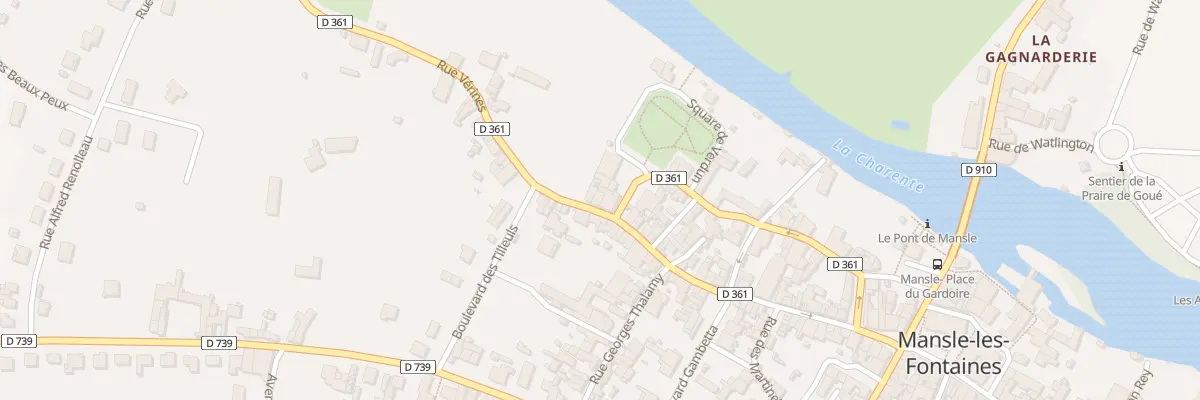 Plan du 21 Rue de Verines à Mansle-les-Fontaines