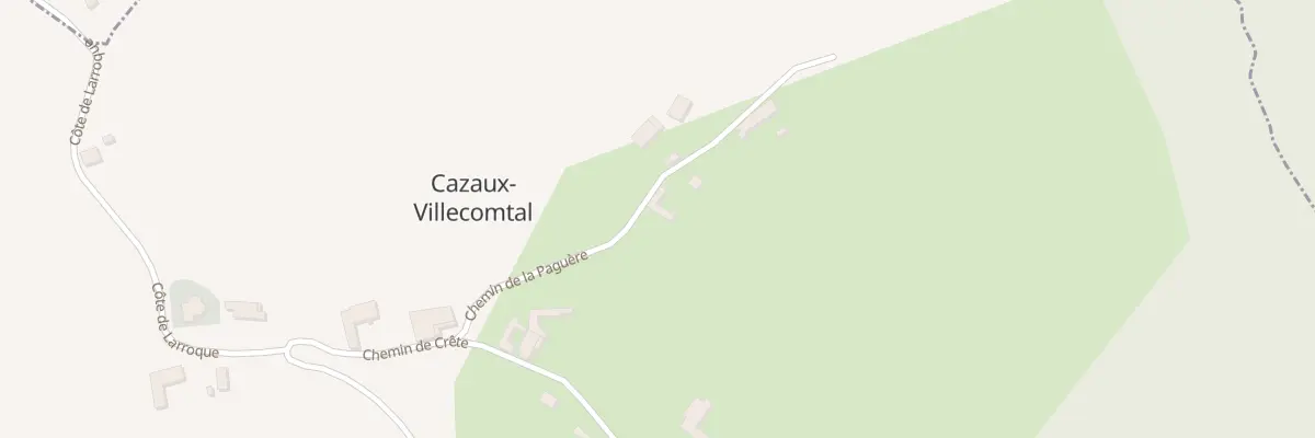 Plan du 5007 La Paguere à Cazaux-Villecomtal